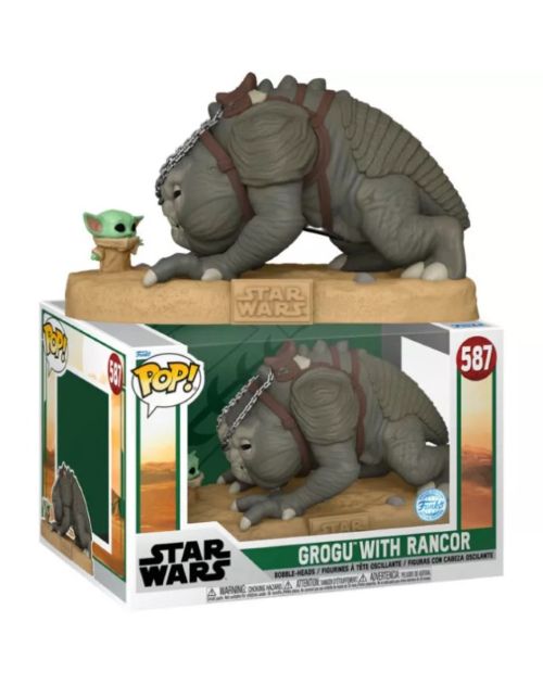 FUNKO POP Jumbo! STAR WARS – Grogu with Rancor 25cm 587 (In box 30x33cm)…x2…x6